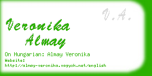 veronika almay business card